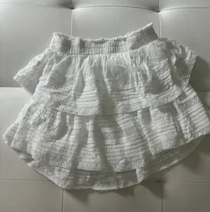 Rock N’ Ruffle White Mini Skirt thumbnail 2