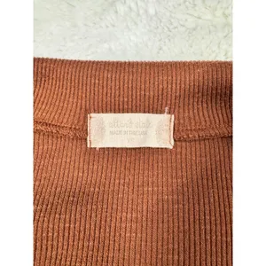 Altar'd State Brown Cropped Collared Long Sleeve Top Sweater thumbnail 3