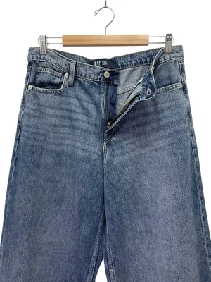 GAP Baggy Jeans Women’s Size 10/30R Dani Dark Wash Wide Leg Cotton Lyocell thumbnail 6