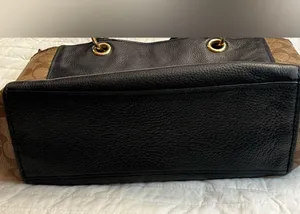 Coach Jes Tote In Signature Canvas leather shoulder bag thumbnail 8