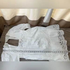 Forever That Girl Women's White Eyelet Puff Sleeve Dress Open Back size‎ xs thumbnail 6