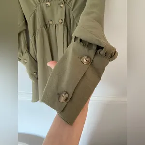 ASOS Sage Green Mini Dress Boho Quiet Luxury Parisian Scandi Old Money 8 Classic thumbnail 4