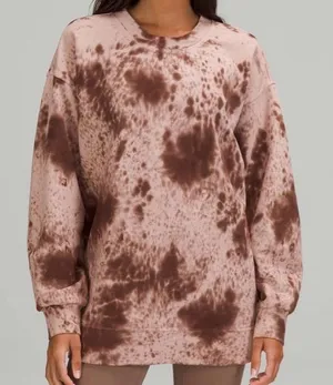 Lululemon Perfectly Oversized Crew ptp 31’. Marble Dye thumbnail 1