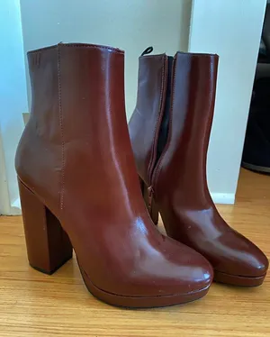 H&M Brown Platform Ankle Boots thumbnail 2