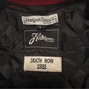 Headgear Classics Death Row Records Jacket Womens S Red Satin Varsity Hip Hop 90 thumbnail 10