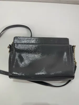 Kate Spade New York Gray Small Leather Crossbody Bag Outside Pocket Coquette thumbnail 8