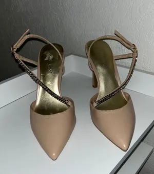 Nine West Nude Strapped Heels thumbnail 1