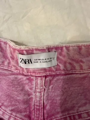 ZARA Pink Denim Shorts thumbnail 3