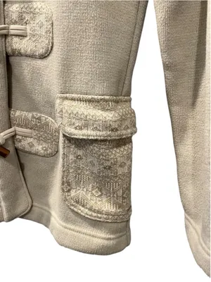 Patagonia Better Sweater Icelandic Coat Toggle Fleece Jacket Cream Size Small thumbnail 4