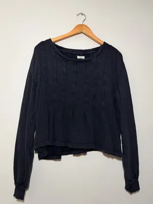 Anthropologie Pilcro Box Pleated Sweatshirt thumbnail 3