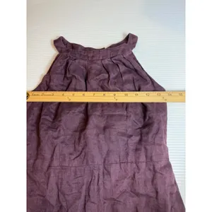 LOFT Petite 2P Linen‎ Blend Dress - Sleeveless, Purple, Casual, Summer, Party thumbnail 5