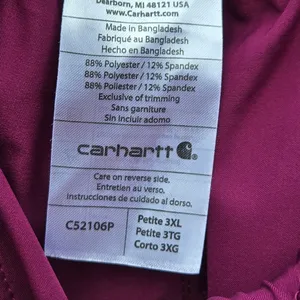 Carhartt Force Scrubs Magenta Petite 3XL Pants thumbnail 6