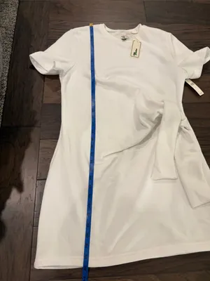 New With Tags Anthropologie Daily Practice White Knot Waist Dress Sz S thumbnail 6