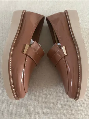 Naturalizer Adiline leather slip-on loafer,Hazelnut brown patentSize 9.5W, NWOT thumbnail 5
