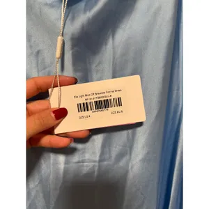 Beginning Boutique Ella Light Blue Off Shoulder Dress S thumbnail 8