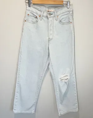 Levi's Ribcage Straight Ankle Jeans - size 28 thumbnail 1