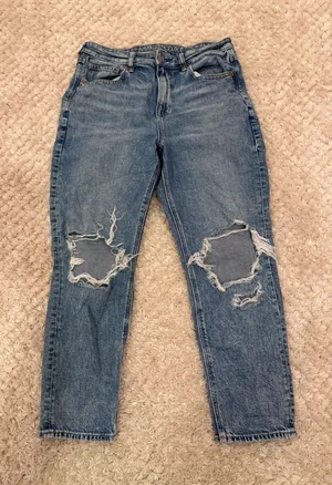 American Eagle Outfitters Strigid Mom Jeans thumbnail 1