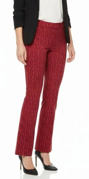Betabrand Pants Womens S Petite Red Boot‎ Cut Classic Dress Yoga Comfort Ponte thumbnail 1