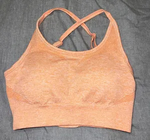 AYBL Motion Seamless Sports Bra Orange thumbnail 1