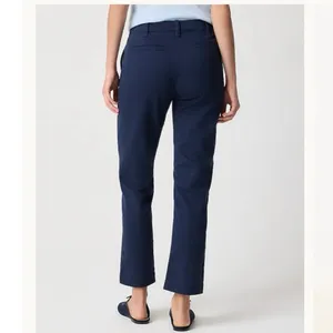 J. Crew Navy Blue High-Rise Girlfriend Chino Pants Size 4 thumbnail 6