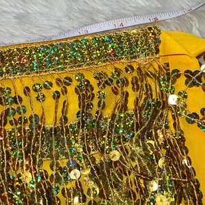 Sequin Fringe Costume Skirt Gold Size undefined thumbnail 3
