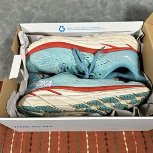 Hoka One One Women's 9.5 Clifton 8 Athletic Running Shoe Sneaker Blue Cushion thumbnail 10