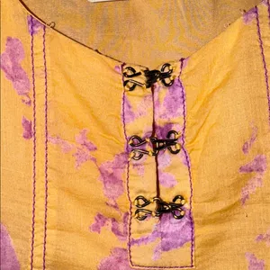 Free People dress Sully NEW floral blooms pink orange sunshine combo lined thumbnail 9