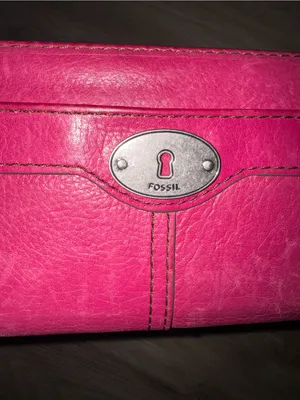 Fossil Pinkish Red Leather Wallet - Women's thumbnail 3