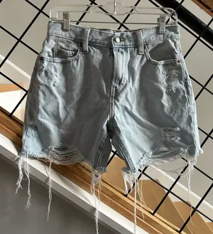 Old Navy Slouchy Straight Jean Shorts thumbnail 1