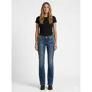 Miss Me JW5307B7 Low Rise Bootcut Jeans Y2K Western Rhinestone Embellished Sz 30 thumbnail 12