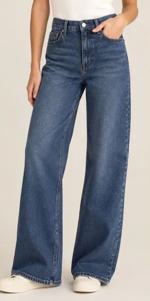 Pilcro Anthropologie High Rise Relaxed Wide Leg Jeans Women’s size 30T Tall thumbnail 1