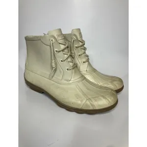 Sperry‎ Saltwater Duck Boots Womens 9 Cream Fair Waterproof Rubber STS82522 thumbnail 3