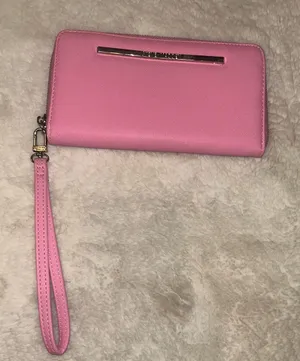 Steve Madden Wallet bubble gum Pink silver Zipper wallet Wristlet cardholder thumbnail 1