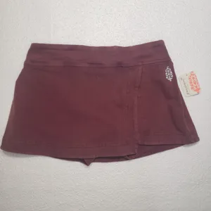 Free People Movement Hot Shot Mini Skort in Clove size L NWT thumbnail 2