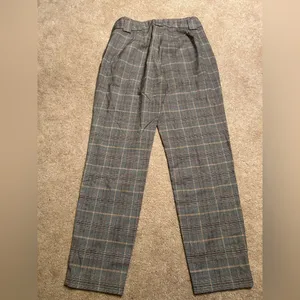 Express Women's Gray Plaid Trousers thumbnail 2