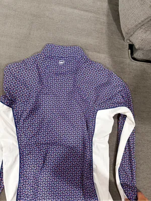 Peter Millar the players sun Navy and White Printed Quarter-Zip Long-Sleeve Top thumbnail 17
