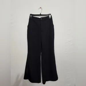 women’s Black High Rise Wide Leg Pants | Minimalist Workwear Small New (A459)✨ thumbnail 3