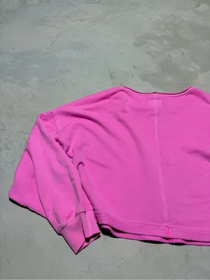 Aerie Cropped Pink Women's Sweatshirt xl thumbnail 12