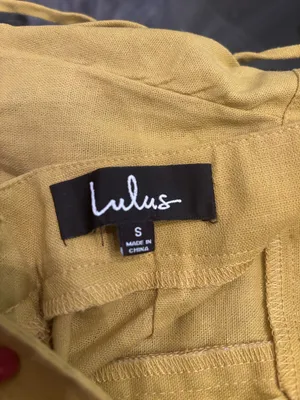 Lulu's Mustard Yellow Spaghetti-Strap Wide-Leg Jumpsuit thumbnail 2