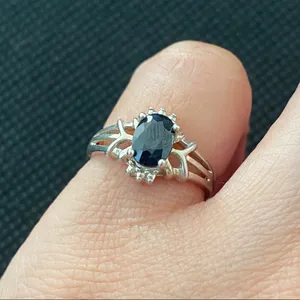 Black Onyx Sterling Silver Ring 5 thumbnail 7