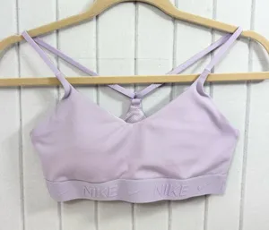 Nike Lavender Strappy Light Support Sports Bra Size S thumbnail 1
