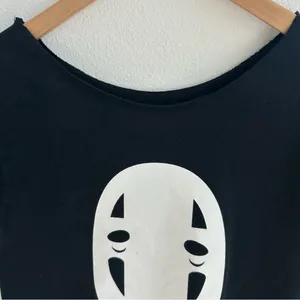 Spirited Away Off The Shoulder No Face Anime Graphic tee thumbnail 3