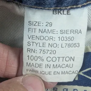 BKE Size 29 Denim High Rise Blue Jean Shorts Retro Vintage Cotton Button Fly thumbnail 8