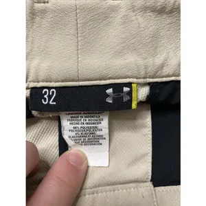 Under Armour Golf Pants‎ Women 32 Khaki Beige Stretch Chino Performance Trousers thumbnail 3