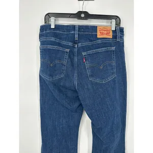 Levi 725 High Rise Bootcut Womens 31 Blue Denim Stretch Classic Casual‎ thumbnail 3