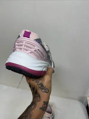 Avia Women's Light Pink and Silver Athletic Running Shoes thumbnail 3
