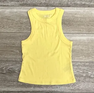 Sz XS Yellow Rib Knit Tank Top Adorable!! thumbnail 8