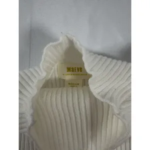 Maeve By Anthropologie Annette Short-Sleeve Mock Neck Puff-Sleeve Sweater Medium thumbnail 2
