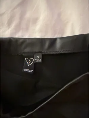 Windsor Faux Leather Skirt Black Mini thumbnail 4