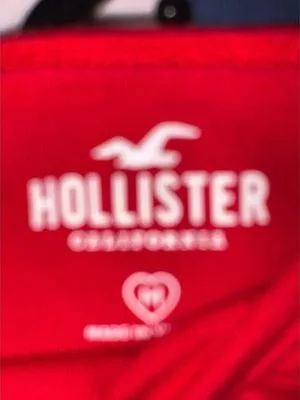 Hollister Red Crop Tank Top thumbnail 2